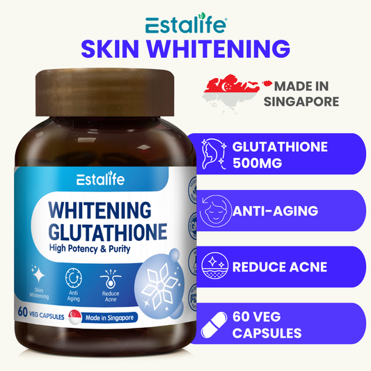 [NEW] Estalife Whitening Glutathione 500MG | Skin Supplement | Brightening | Liver | 60 Capsule