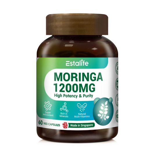 [NEW] Estalife Moringa Leaf 1200MG | Antioxidant Superfood Green Supplement | Vitamins | 60 Capsules